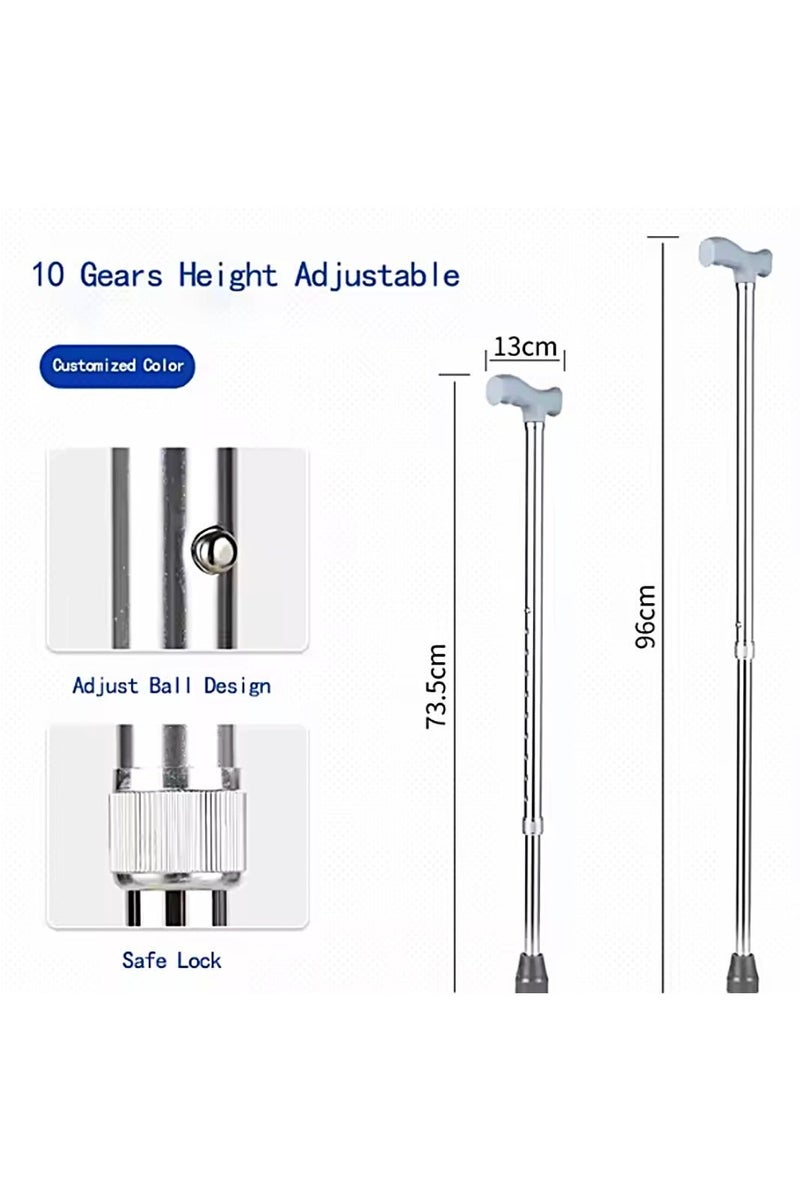 كايانج عكاز مبتكر طبي-قابل لتعديل الارتفاع مزود بمقبض مريح يقلل الضغط على اليد والمعصم ,قاعدة متينة مضادة للانزلاق, هدية مميزة للمسنين ومناسبة للرجال والنساء - Image 2